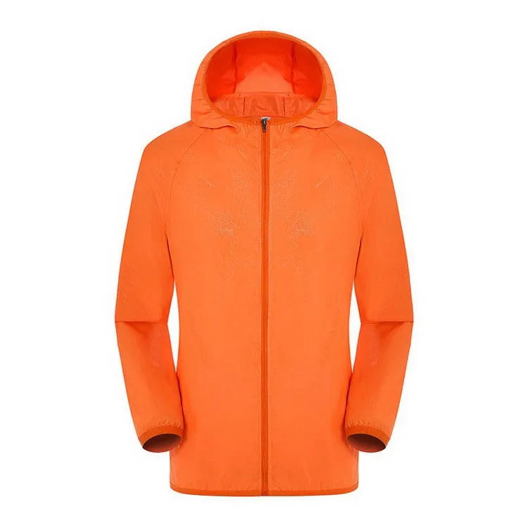 Aufdiazy, мужские, женские, УФ, защита от солнца, кожа, водонепроницаемые пальто, быстросохнущая куртка для кемпинга, для спорта на открытом воздухе, для рыбалки, кожа, куртка OM052 - Цвет: Orange