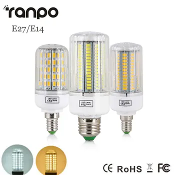 

E27 E14 New 5730 SMD LED Corn Lights Lamps AC220V 7W 12W 15W 20W 25W High Power Bulb Lamp Energy Saving For Home Lightings