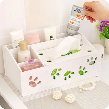 

1pc Simple Desktop Storage Box Office Desktop Debris Storage Box Finishing Box Cosmetic Storage Box Tissue Cover