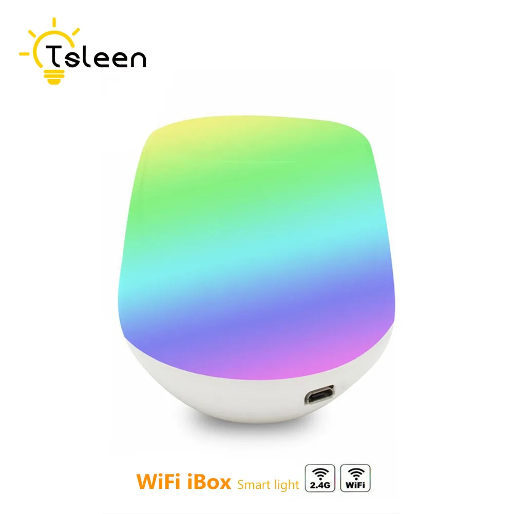 

TSLEEN Milight iBox Controller 5V 2W Night Lamp WiFi RF Wireless Dimmer Remote Control 2.4G For RGB RGBW LED Bulb Strip Lights