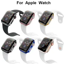 PC экран защитный чехол для Apple Watch группа 40 мм 44 iwatch серии 4 Смарт часы покрытие аксессуаров чехол для экрана