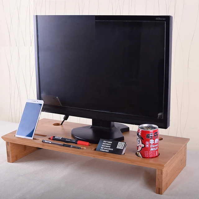 Luxus Handwerk Holz Mit Riser Speicherorganisator Bambus Laptop