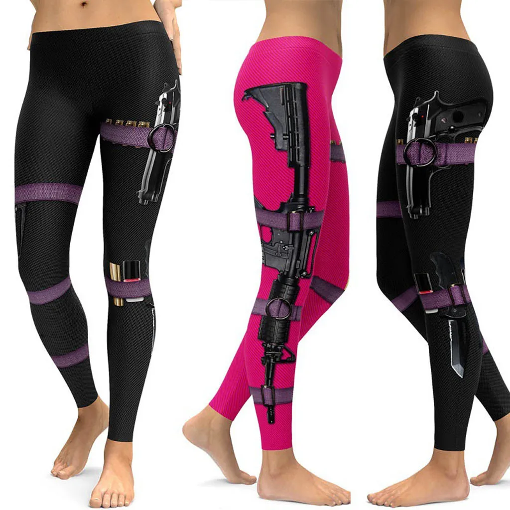 

Fitness leggings Women Print Breathable High Waist Sport Legins Femme Pront Leggings Fitness Sports Running Athletic Pants 2019