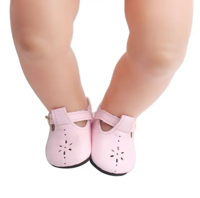 7cm Doll Sequins Shoes Fits 43cm Baby Dolls Shoes For 18 inch Girl Doll