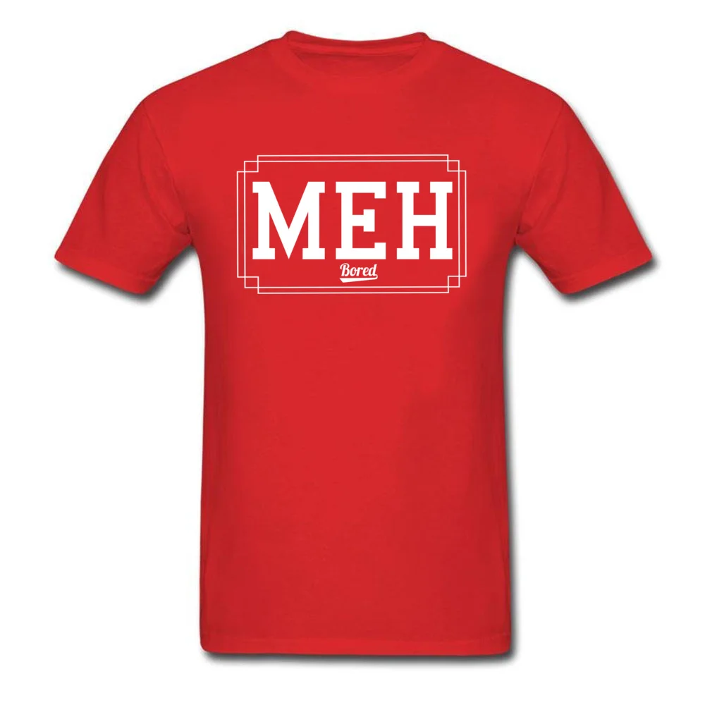 Prevailing Youth Tops T Shirt MEH Casual T Shirts Cotton Short Sleeve Birthday Tops T Shirt Crewneck Drop Shipping MEH red