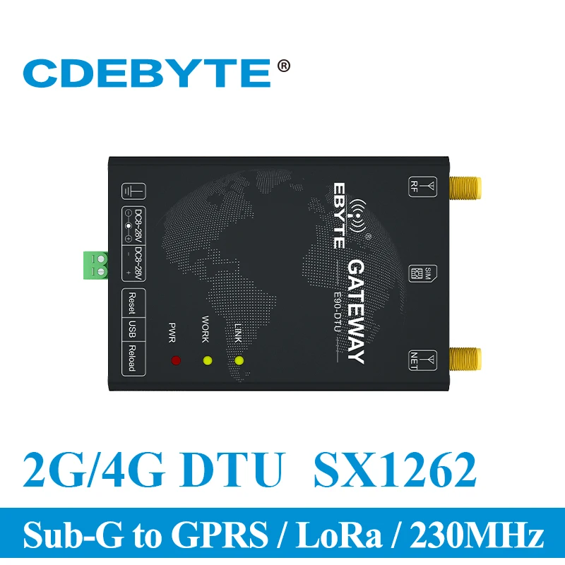 

E90-DTU(230SL30-GPRS) 230MHz GPRS 1W LoRa SX1262 USB Interface Wireless Data Transmission Modem Sub G to GPRS Receiver Module