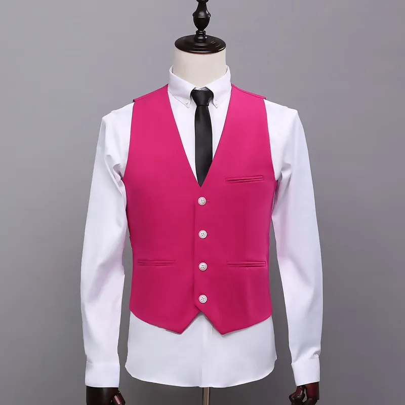 RUELK Men Suit Men Wedding Suits For Men 2019 Rose Red  Mens Suits With Pants Costume Homme Business Men Suits Plus Size 3XL