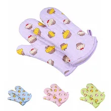 1 шт. микроволновая печь кухонные перчатки для готовки хлопковой печи рукавицы высокой температуры Нескользящие Утепленные перчатки защита рук ELB 216