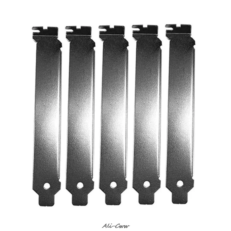 5PCS Black Hard Metal Steel PCI Slot Covers Bracket with Screws Full Profile Expansion Dust Filter Blanking Plate for PCI