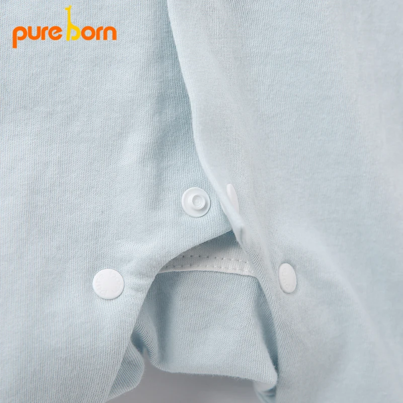 Pureborn baby rompers algodón lindo marinero Barco de dibujos animados encantador sólido muchachas del muchacho recién nacido manga corta traje bebes ropa Pureborn baby rompers algodón lindo marinero Barco de dibujos animados encantador sólido muchachas del muchacho recién nacido manga corta traje bebes ropa