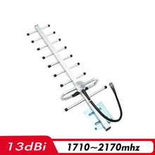 Répéteur de Signal de téléphone portable, 9 unités Yagi antenne externe n-femelle pour 1710 2170 1700 1800 MHz 13dBi extérieur 1900 ~ 2100 MHz