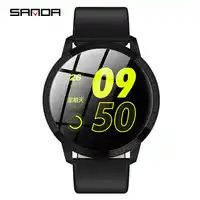 2019 NEW SANDA smart watch business fashion men and women wrist watch multifunction step count watch waterproof mens watches