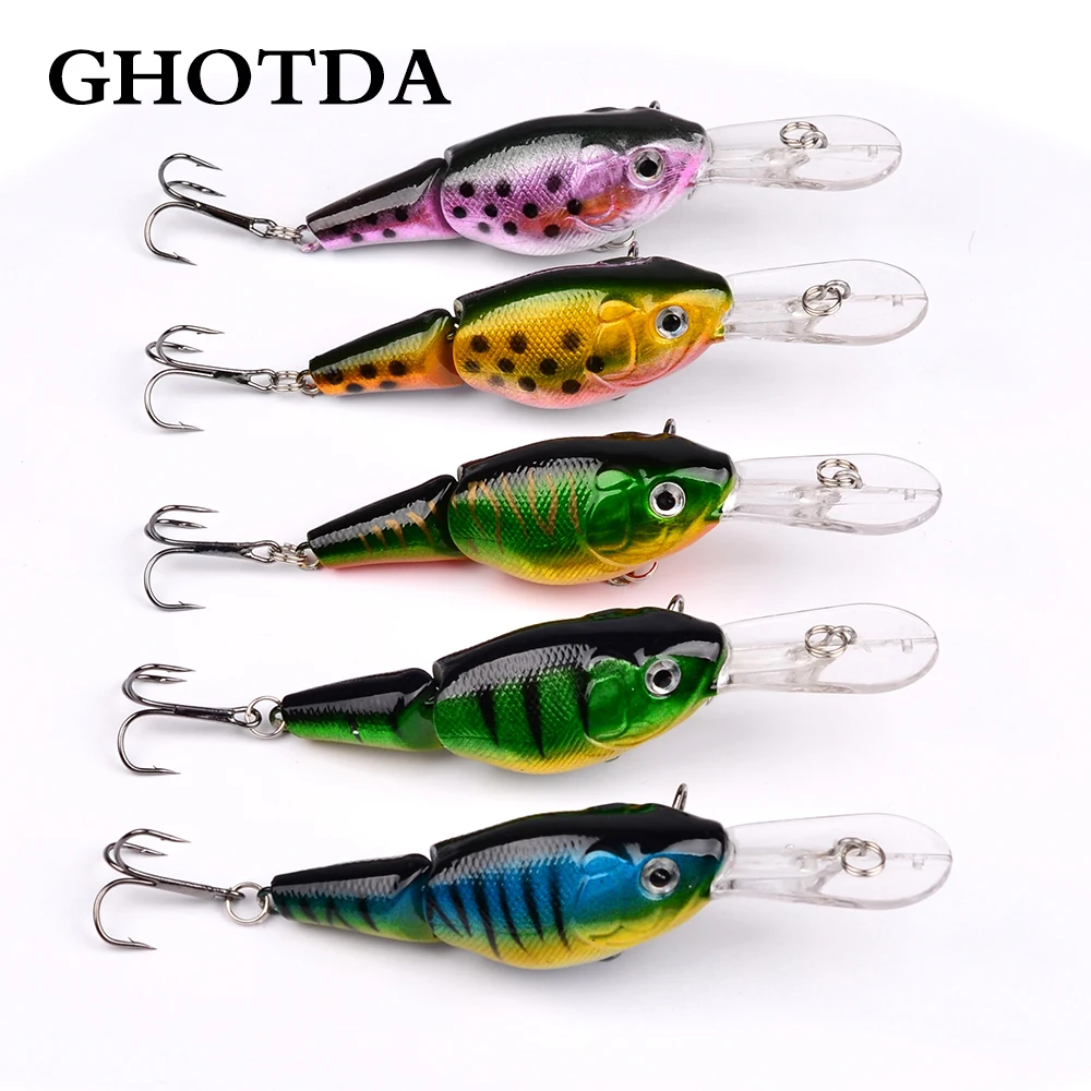 GHOTDA wobblers Jerkbait 5 Colors 9cm 10.55g Hard Bait Minnow Crank