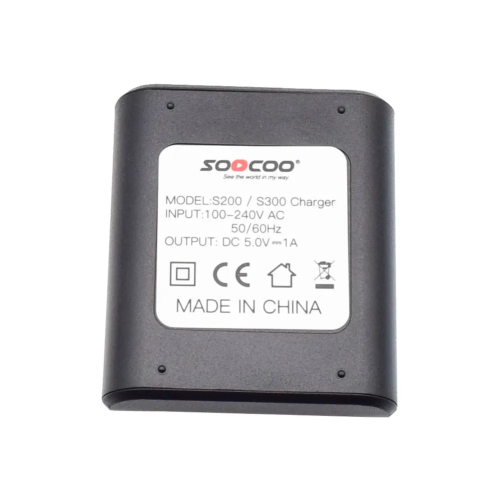 Beste SOOCOO S300 S200 Originele Batterij Lader met DC 5 v 1A Output Accessoires voor S300 S200 4 k Sport Actie camera