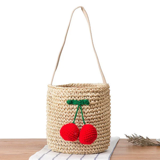 small straw beach bag