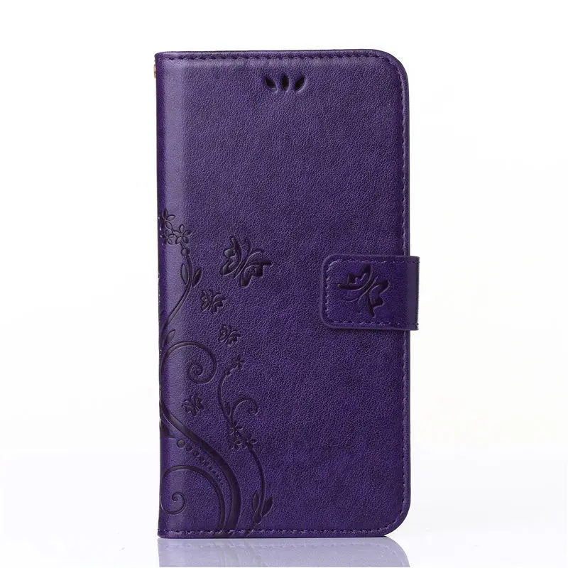 JYERAECOM ретро из искусственной кожи флип бумажник чехол для Coque IPhone 5 S SE 5se 5c 4 4S 6 6s 7 plus 8 X XR XS Max чехол - Цвет: Фиолетовый