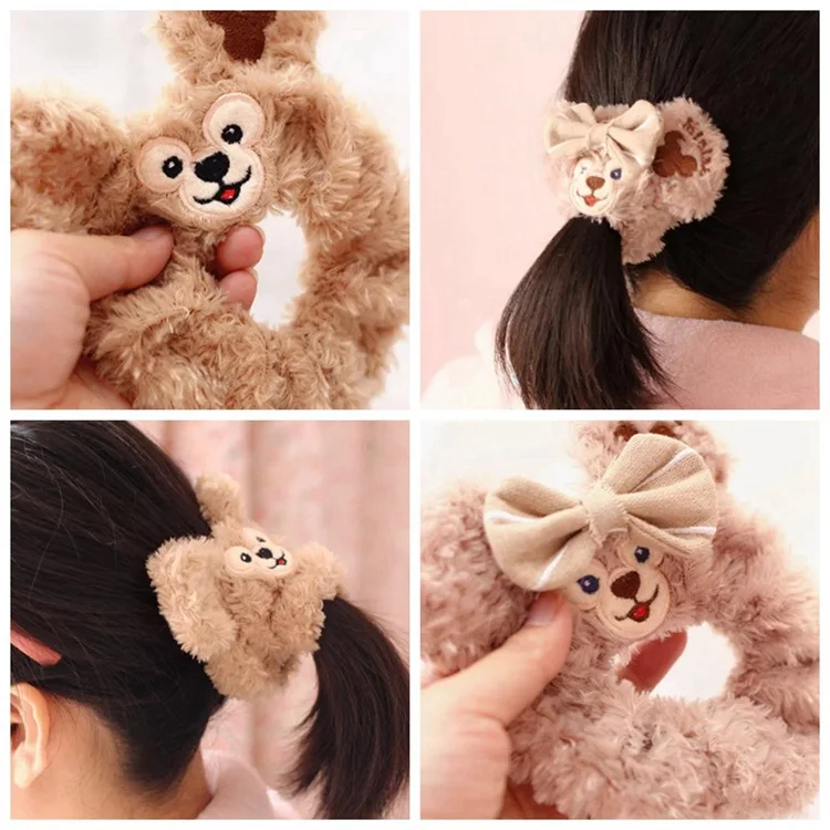 

Cute Hot Sale Duffy Bear Shelliemay plush Toy Bear Series Peripheral Circle Velvet Hair Band Wrist Strap For Girls Birthday Gift