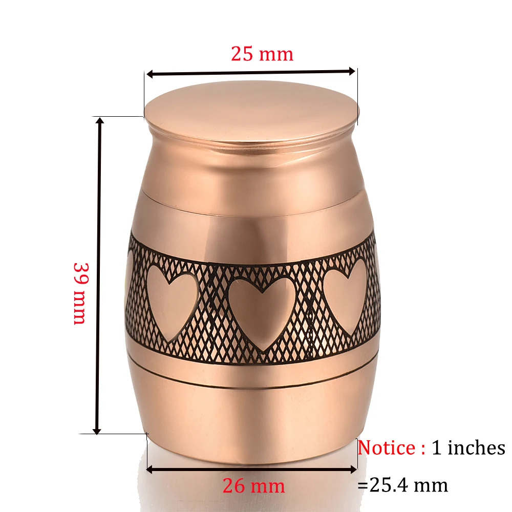 Heart With Heart Cremation Urns Memorial Ashes Urns Keesake Stainless