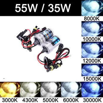 

8000K Hid Xenon Bulb Car Headlights Modified Xenon Lamp 35w Super Bright Car Lights 55W 35W 12V 4300K 5000K 6000K 10000K 12000K