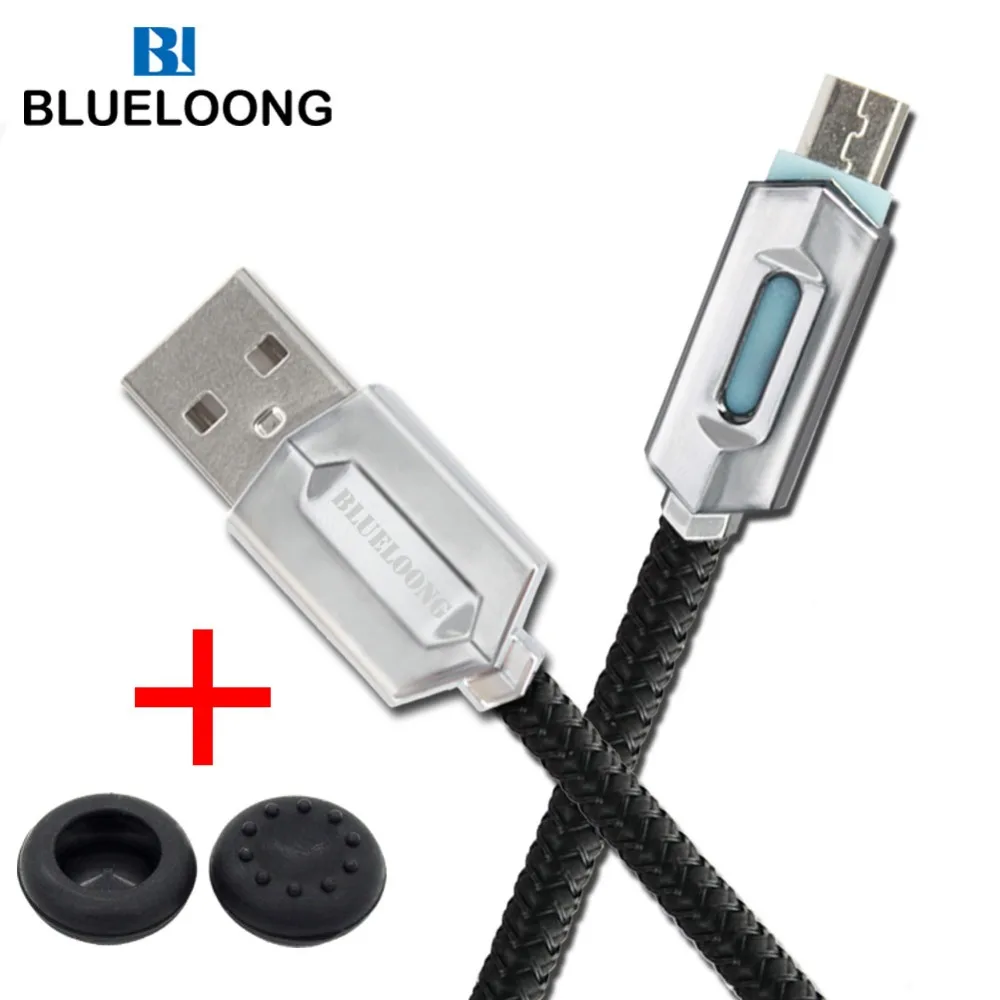 Blueloong 3 м кабель Micro-USB в оплетке быстрое зарядное устройство PS4 зарядный кабель для PS4 контроллер и xbox ONE контроллер 3 м Play an