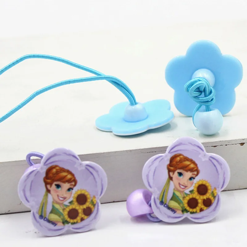 Disney Pretend Play Girl Makeups Head Rope Headdress Frozen Elsa Anna Princess Hair Rope Girl Cartoon Pattern Birthday Gift
