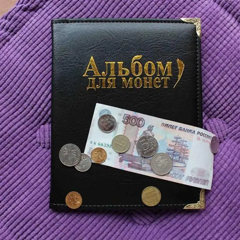 250 монет хранения коллекции альбом книга монета держатель Деньги Пенни