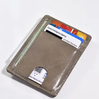 

Sell at a loss! Genuine Leather Slim Pocket Wallet ID Credit Card Holder Case RFID Blocking Purse Organizer Men Mini Coin Pocket
