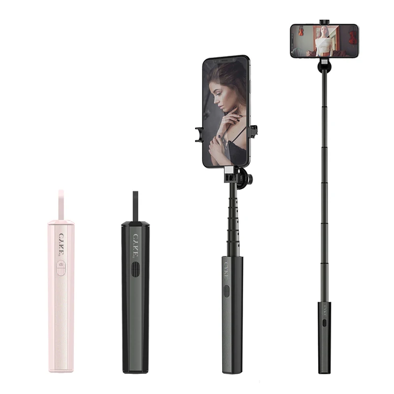 

Smartphone Wireless Selfie Stick With Stabilizer Bluetooth Monopod Aluminum Retractable Tabletop Holder for iPhone X 7 8 Huawei