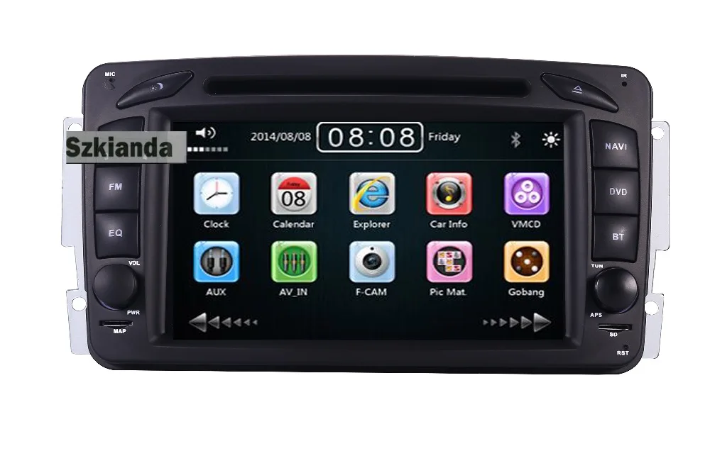 Sale 2din 7" CAR DVD PLAYER For Mercedes Benz W209 W203 W168 W463 Viano W639 Vito Vaneo 3g GPS BT Radio USB SD Canbus Free 8GB Map 0