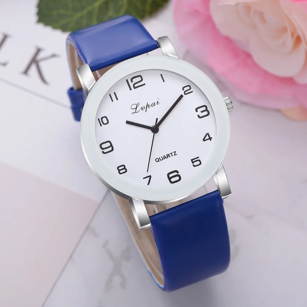 

Lvpai Women's Casual Quartz Leather Band Watch Luxury Fashion Ladies Watch Leather Dress Hours relogio feminino relojmujer &50