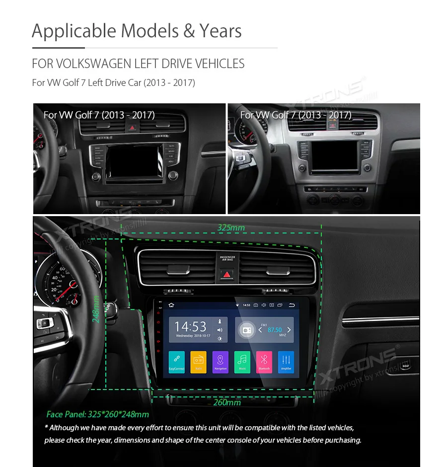 Clearance XTRONS 10.1" Android Radio GPS Car Player USB WIFI OBD NO DVD for VW Volkswagen vw Golf 7 Left Drive 2013 2014 2015 2016 2017 2 Clearance XTRONS 10.1" Android Radio GPS Car Player USB WIFI OBD NO DVD for VW Volkswagen vw Golf 7 Left Drive 2013 2014 2015 2016 2017 2