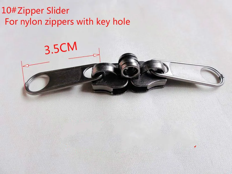 Free shipping 10 metal slider with keyhole lock hole 4pcs/lot used for