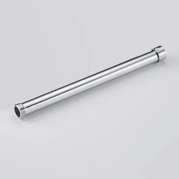 

Shower Mounting Brackets 12" 30 CM Solid Brass Chrome Round Bathroom Shower Faucet Pipe Extension Tube Bar Shower Holder Arm
