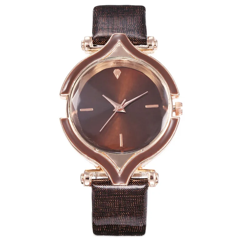 Women's watches Top brand luxury fashion Ladies Watch High Quality Leather Dial Clock Wristwatch Relogio Masculino Gift Dress XC - Цвет: A