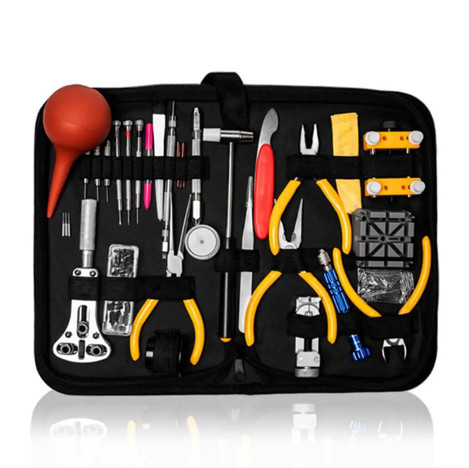 

SANYU Professional Watch Case Holder Tools Set Clock Repair Tool Kit Opener Link Pin Remover Set Spring Bar Watchmaker Tools Set