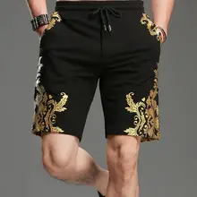 Высокое качество Лето г. мода печатных Для Мужчин's Повседневное фитнес Шорты для женщин хлопковые короткие штаны плюс Размеры M-3XL