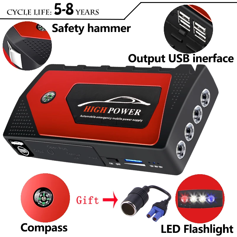 Can't read or write pinch Perth JXIANG POWER Car Jump Starter 12V 600A Portable Power Bank Petrol Charger  For Car Battery|Jump Starter| - AliExpress