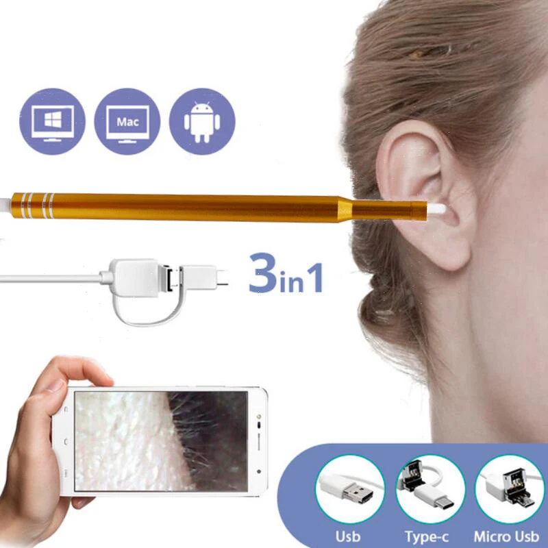 

Full HD 0.3MP WIFI Snake USB Endoscope Camera Rigid Cable Android iPhone IOS WIFI USB Pipe Inspection Borescope Camera