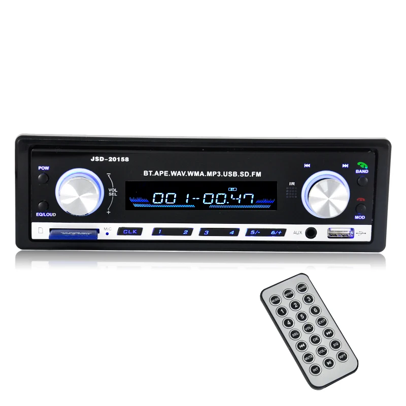 

Car Radio usb Bluetooth V2.0 Autoradio JSD 20158 Car Stereo Audio In-dash FM Receiver Aux Input ReceiverUSB MP3 MMC WMAautoradio
