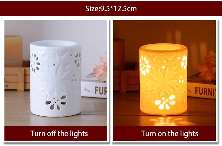 220 В винтажный электрический керамический диффузор для духов ароматерапия лампа