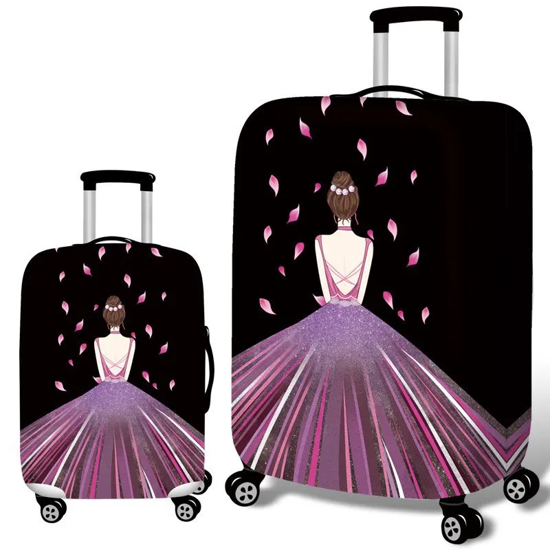 Travel Accessories Luggage Cover Apply 18 - 32 Inch Trolley Cartoon Luggage Dust Cover , For Suitcase Elastic Protective Cover