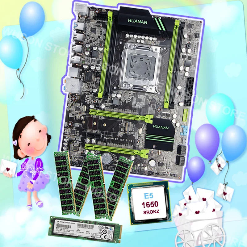 Brand new motherboard HUANAN ZHI discount X79 motherboard with M.2 128G SSD RAM 32G(4*8G) 1600 RECC CPU Xeon E5 1650 C2 3.2GHz Brand new motherboard HUANAN ZHI discount X79 motherboard with M.2 128G SSD RAM 32G(4*8G) 1600 RECC CPU Xeon E5 1650 C2 3.2GHz