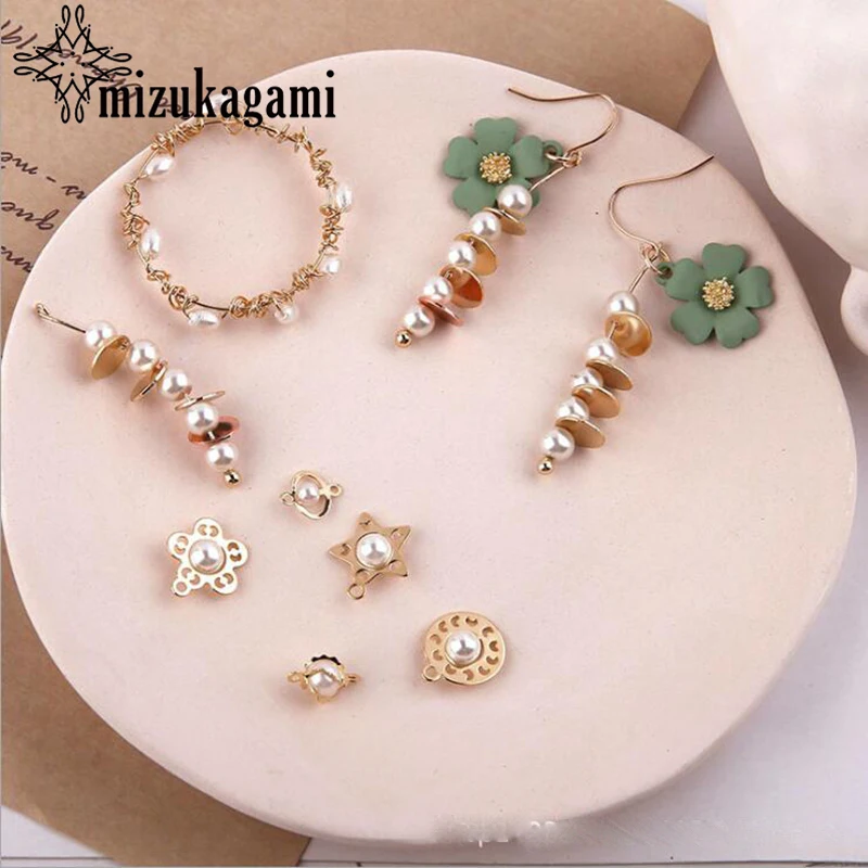 

Handmade Star Heart Triangle Irregular Geometric Charms Earrings 10PCS For DIY Fashion Drop Earrings Jewelry Making Accessories