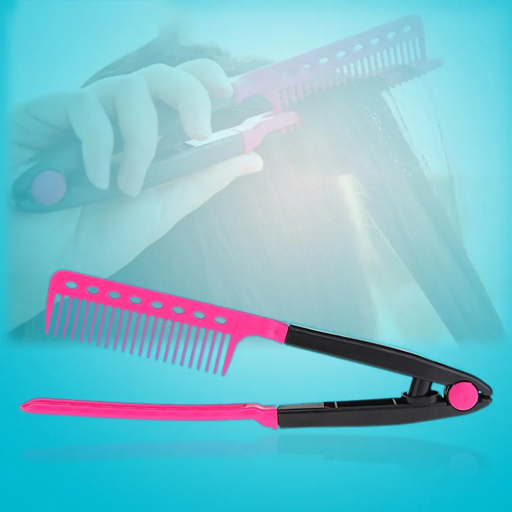 Buy V Type Hair Comb Hair Straightener Combs DIY Salon