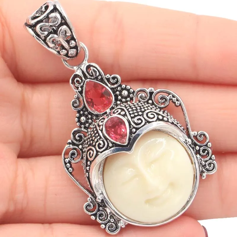 

Free Shpping Ocean Goddess, Green Emerald 925 Sterling Silver Pendant
