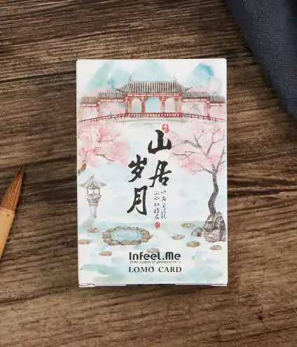 

52mm*80mm live in mountain paper greeting card lomo card(1pack=28pieces)