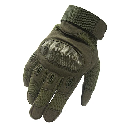 Тактические перчатки с сенсорным экраном, военные перчатки с полным пальцем, мужские армейские перчатки для походов на открытом воздухе, военные противоскользящие перчатки для страйкбола, кемпинга - Цвет: Army Green