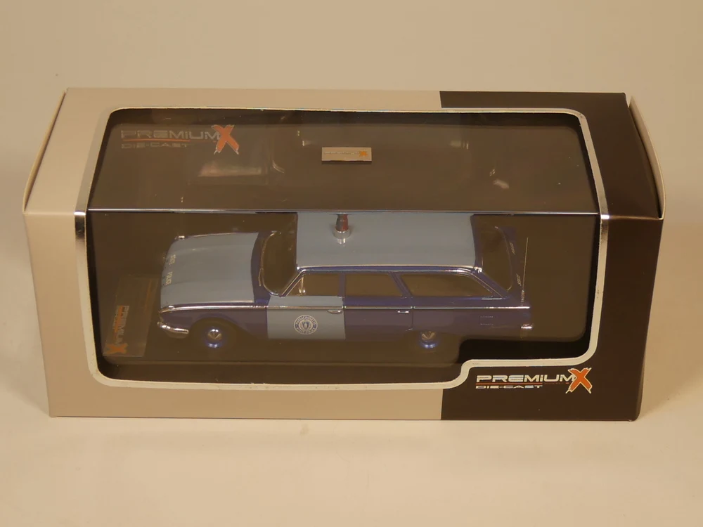 Премиум X 1:43 FORD RANCH WAGON 196" Полиция штата Массачусетс" литая модель автомобиля