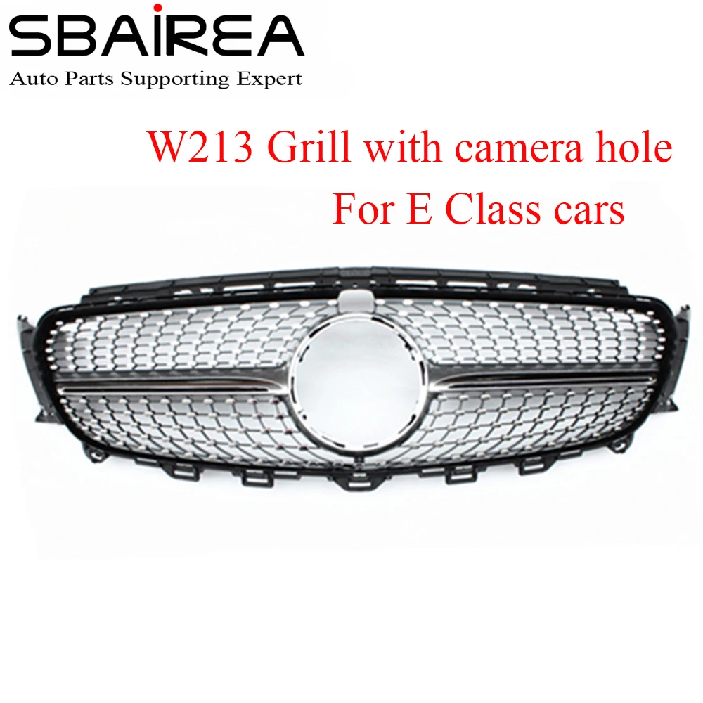 SBAIREA Car Diamonds Grille Front Bumper Racing Grill Suitable For E