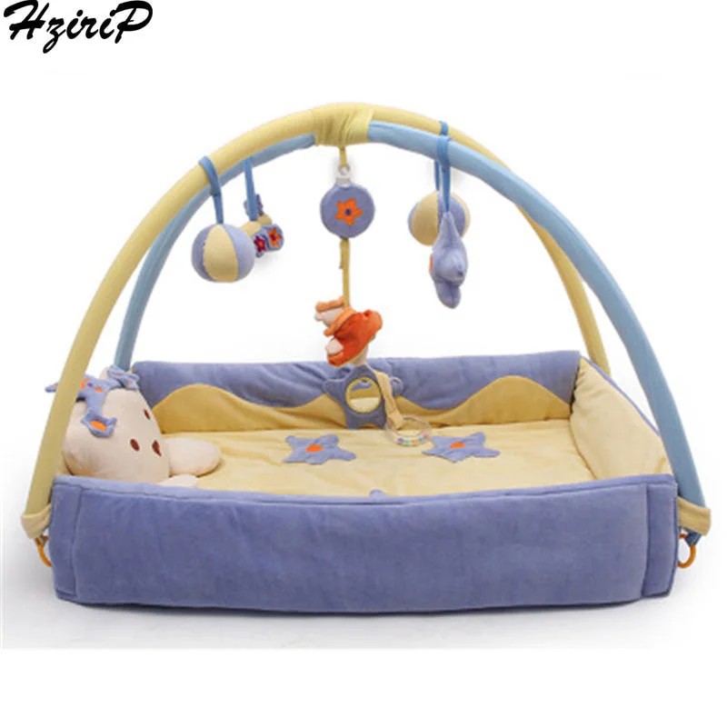 

HziriP Blue Prince Increased Educational Toys Velvet Music Game Blanket Fitness Stand Rack Carpet Bracket Mat Canvas Crawling